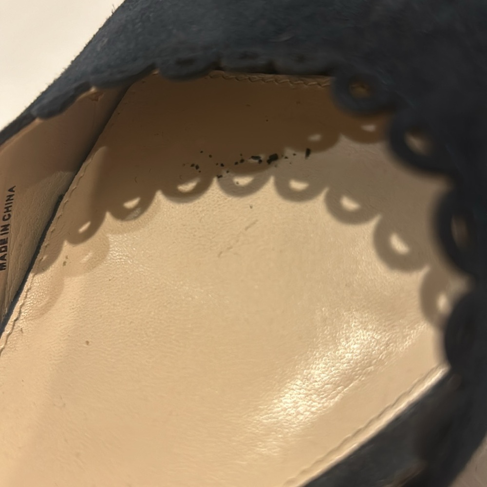 Pelle Moda Raine Platform Espadrille Sandal Midnight Blue Suede size 9 - Picture 8 of 11
